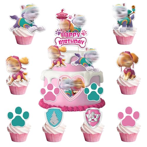 10 Stück Dog Tortendeko, Kuchendeko Geburtstag Theme Geburtstagsdeko Happy Birthday Muffin Tortenaufleger Cake Topper Geburtstag Deko für Mädchen Jungen Kinder 10 Stück Dog Tortendeko, Kuchendeko Geburtstag Theme Geburtstagsdeko Happy Birthday Muffin Tortenaufleger Cake Topper Geburtstag Deko für Mädchen Jungen Kinder von Heartsking