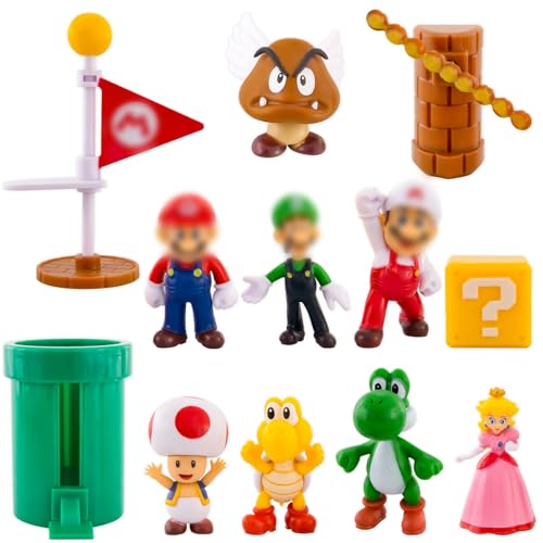 12 Stück Super Tortendeko, Happy Birthday Figuren Tortendeko Geburtstag Deko Bros Tortenaufleger Kuchen Dekoration Geburtstag Party Cake Topper für Mädchen Jungen Kinder 12 Stück Super Tortendeko, Happy Birthday Figuren Tortendeko Geburtstag Deko Bros Tortenaufleger Kuchen Dekoration Geburtstag Party Cake Topper für Mädchen Jungen Kinder von Heartsking