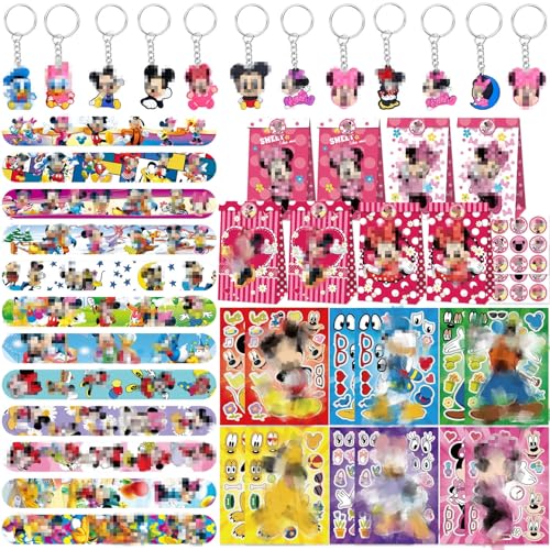 66 Pcs Mitgebsel Kindergeburtstag, Rosa Mouse Geburtstag Deko Geburtstagsdeko 12 DIY Aufkleber 12 Schlüsselschnalle 12 Schnapparmband Kinder 12 Geburtstagstüten 18 Geburtstagstüten Aufkleber 66 Pcs Mitgebsel Kindergeburtstag, Rosa Mouse Geburtstag Deko Geburtstagsdeko 12 DIY Aufkleber 12 Schlüsselschnalle 12 Schnapparmband Kinder 12 Geburtstagstüten 18 Geburtstagstüten Aufkleber von Heartsking