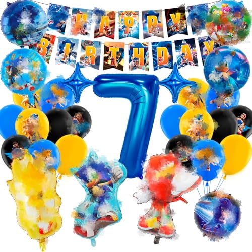 Geburtstagsdeko 7 Jahre, Luftballon Kindergeburtstag Deko Geburtstag von Heartsking