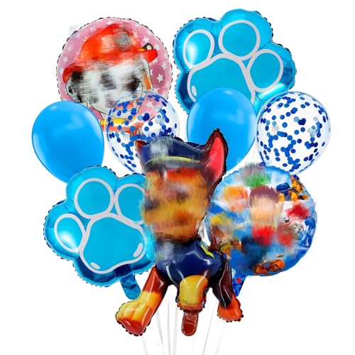 Heartsking Hund Luftballons Geburtstagsdeko, 9pcs Hund Patrol Party Deko für Mädchen Junge, Folienballon Paw Dog Kit für Dog Thema Kindergeburtstag Party Luftballon Supplies Deko Heartsking Hund Luftballons Geburtstagsdeko, 9pcs Hund Patrol Party Deko für Mädchen Junge, Folienballon Paw Dog Kit für Dog Thema Kindergeburtstag Party Luftballon Supplies Deko von Heartsking