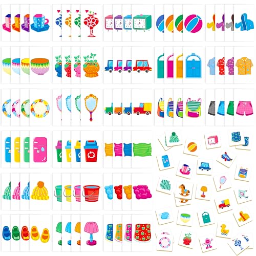 Hebayy Memory-Kartenspiel, 200 Karten Schnelles Kartenspiel, Memory-Paarspiel für Kinder und Erwachsene - 2 Verschiedene Kartenspiele für Familien-Spielabende, Gruppenaktivitäten Hebayy Memory-Kartenspiel, 200 Karten Schnelles Kartenspiel, Memory-Paarspiel für Kinder und Erwachsene - 2 Verschiedene Kartenspiele für Familien-Spielabende, Gruppenaktivitäten von Hebayy