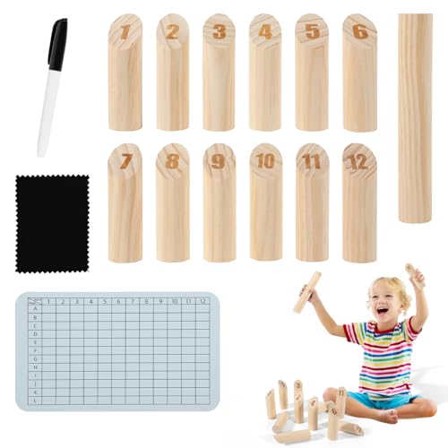Kubb Wikinger Spiel aus Naturholz – Skandinavisches Wurfspiel für Erwachsene und Kinder – Outdoor-Spiel für Garten, Strand und Park – Inklusive Spielanleitung Kubb Wikinger Spiel aus Naturholz – Skandinavisches Wurfspiel für Erwachsene und Kinder – Outdoor-Spiel für Garten, Strand und Park – Inklusive Spielanleitung von Hebitod