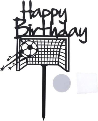 Happy Birthday Fußball - Kuchendeckel - Wiederverwendbar - Geburtstag - Party - ab Heble von Heble
