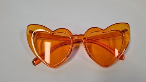 Heble - Herzchen Sonnenbrille - Orange Partybrille - Karneval - Verkleiden - von Heble Heble - Herzchen Sonnenbrille - Orange Partybrille - Karneval - Verkleiden - von Heble von Heble