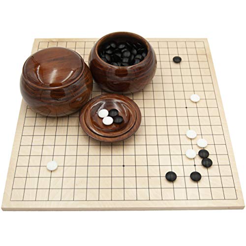 Hebsacker Verlag - Go-Set »Standard« mit Holzbrett, Glassteinen und Holzdosen Hebsacker Verlag - Go-Set »Standard« mit Holzbrett, Glassteinen und Holzdosen von Hebsacker Verlag