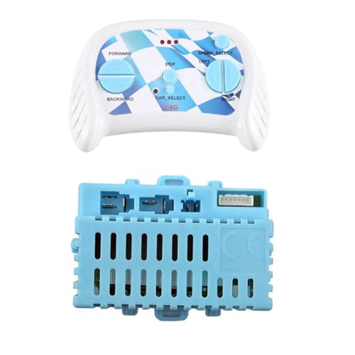 Hebupoe Elektroauto für Kinder, 2,4 G Bluetooth-Fernbedienung, für Kinder, Teile für Elektrofahrzeuge, Empfänger-Controller, 7-Teiliges Set Hebupoe Elektroauto für Kinder, 2,4 G Bluetooth-Fernbedienung, für Kinder, Teile für Elektrofahrzeuge, Empfänger-Controller, 7-Teiliges Set von Hebupoe