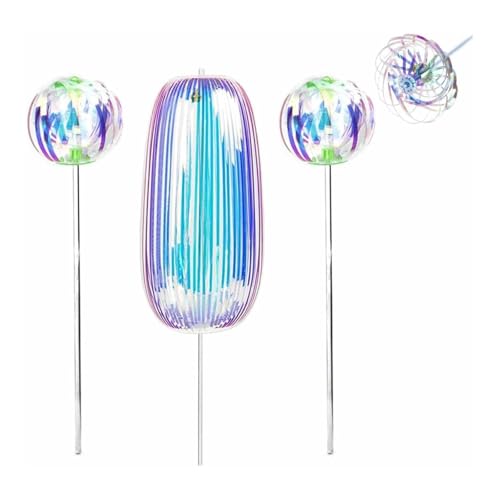 Regenbogen-Twirler, Regenbogen-Drehstab, Regenbogenstab, magischer Party-Bubble-Zauberstab, drehbarer Wirbel und Dazzle, variabler Drehstab, Rave-Spielzeug für Party, lustig, attraktive Nacht (3 Regenbogen-Twirler, Regenbogen-Drehstab, Regenbogenstab, magischer Party-Bubble-Zauberstab, drehbarer Wirbel und Dazzle, variabler Drehstab, Rave-Spielzeug für Party, lustig, attraktive Nacht (3 von Hehimin
