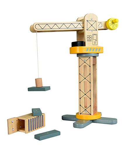 Heico - Egmont Toys – Kran Horizontallaser aus Holz, 511059 von Egmont