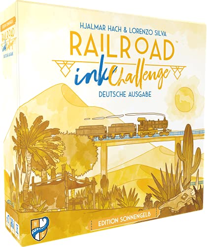 Railroad Ink Challenge: Edition Sonnengelb | Horrible Guild | Deutsch |Würfelspiel | Für 1-4 Personen | ab 8 Jahren von Heidelberger Spieleverlag