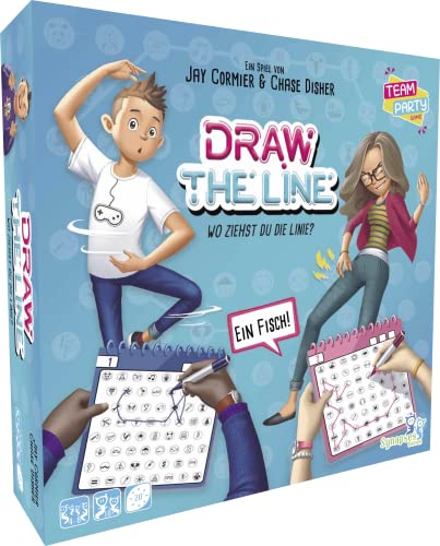 Heidelberger Spieleverlag Draw The Line - Synapses Games - Deutsch - Partyspiel - Für 4-8 Personen - ab 8 Jahren von Heidelberger Spieleverlag