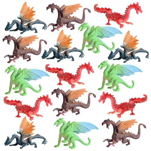 16pcs mini Dragons, realistische Kunststoff Ancient Flying Dragon Figur für Science Project & Cake Topper, Frühes Bildungsmodell für Kleinkinder Kinder 16pcs mini Dragons, realistische Kunststoff Ancient Flying Dragon Figur für Science Project & Cake Topper, Frühes Bildungsmodell für Kleinkinder Kinder von Heidouse
