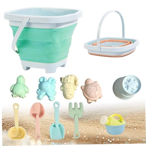 Heidouse 11pcs Strandspielzeug für Kinder, Spaß und Bildungssandspielzeug mit Teleskopfass, Schaufel, Schaufel und mehr, für Kinder 3 4 5 6 7 Jahre, Blau Heidouse 11pcs Strandspielzeug für Kinder, Spaß und Bildungssandspielzeug mit Teleskopfass, Schaufel, Schaufel und mehr, für Kinder 3 4 5 6 7 Jahre, Blau von Heidouse