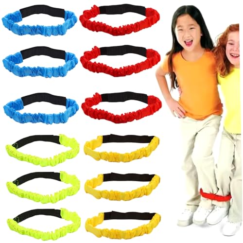 Heidouse 3 -legierte Rennbänder, 12pcs farbenfrohe DREI -Bein -Rennbänder, elastisches Krawattenseil für Kinder für Erwachsene Karnevals Feldtagsspiele Heidouse 3 -legierte Rennbänder, 12pcs farbenfrohe DREI -Bein -Rennbänder, elastisches Krawattenseil für Kinder für Erwachsene Karnevals Feldtagsspiele von Heidouse