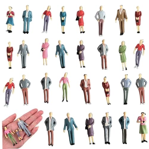 Heidouse 30pcs Mini People -Figuren, 1: 30 -Skala Lebendige Mini -Leute, farbenfrohe Kunststoff -Miniatur -Figuren für Puppenhaus, Landschaft, Szenen, Spielzeug und Spiele Heidouse 30pcs Mini People -Figuren, 1: 30 -Skala Lebendige Mini -Leute, farbenfrohe Kunststoff -Miniatur -Figuren für Puppenhaus, Landschaft, Szenen, Spielzeug und Spiele von Heidouse