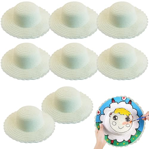 Heidouse 8pcs Strohhut Kinder, DIY von Heidouse