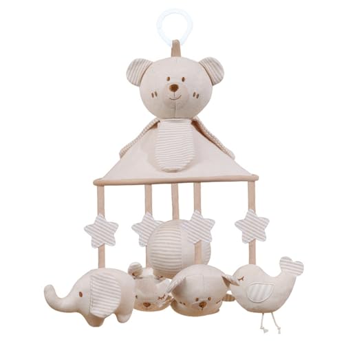 Heidouse Baby Crib Mobile, Spiral Cartoon Crib Spielzeug hängen mit Musikbox und BB Squeaker Rasseln, sicher und weich für Jungen, Mädchengeschenk, Nicht Batterie, Bär Heidouse Baby Crib Mobile, Spiral Cartoon Crib Spielzeug hängen mit Musikbox und BB Squeaker Rasseln, sicher und weich für Jungen, Mädchengeschenk, Nicht Batterie, Bär von Heidouse