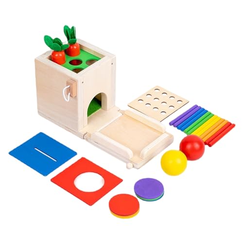 Heidouse Holzmontessori Toys, 4-in-1 Montessori Toys Kit enthält Sticks Drop-Spiel, Karottenernte, Münzbank, Ball Drop, Geschenk für Jungen Mädchen im Alter von mehr als 12 Monaten Heidouse Holzmontessori Toys, 4-in-1 Montessori Toys Kit enthält Sticks Drop-Spiel, Karottenernte, Münzbank, Ball Drop, Geschenk für Jungen Mädchen im Alter von mehr als 12 Monaten von Heidouse