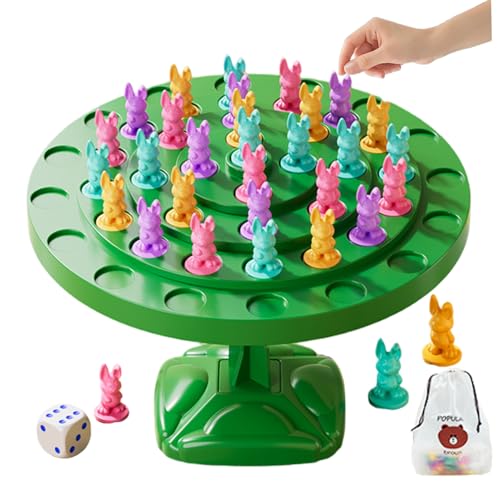 Heidouse Kaninchenbilanz Game, Zwei-Spieler-Kinder-Kaninchenballe-Spielzeugset, Eltern-Kind-Interaktives Spielzeug für Kinder Erwachsene von Heidouse