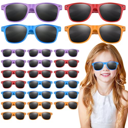 Heidouse Kinder Sonnenbrille Bulk, 24pcs UV-resistente Kinder Sonnenbrillen Party Gunst, 4,9x1,2 Zoll Buntes Kleinkind-Brillen für Strandgeburtstagsfeier, Style 1 Heidouse Kinder Sonnenbrille Bulk, 24pcs UV-resistente Kinder Sonnenbrillen Party Gunst, 4,9x1,2 Zoll Buntes Kleinkind-Brillen für Strandgeburtstagsfeier, Style 1 von Heidouse
