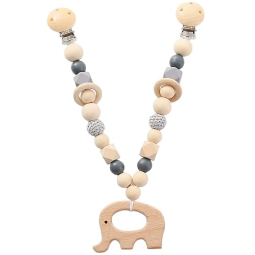Heidouse Kinderwagenspielzeug, Holz-Elefantenkette, Krippenspielzeug mit Clips, frühe pädagogische sensorische Aktivität Kinderwagenkette für Neugeborene 0-6 Monate Heidouse Kinderwagenspielzeug, Holz-Elefantenkette, Krippenspielzeug mit Clips, frühe pädagogische sensorische Aktivität Kinderwagenkette für Neugeborene 0-6 Monate von Heidouse