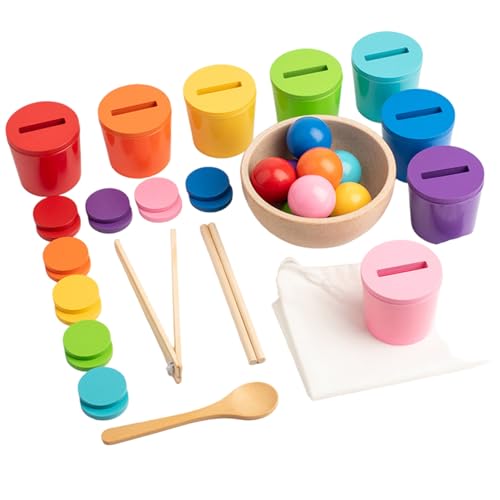 Heidouse Montessori -Spielzeug, sicheres hölzernen multifunktionaler Bildungsfarbsortierspielzeug Baby Vorschule Matching -Spiele für Kleinkinder Geburtstagsgeschenk Heidouse Montessori -Spielzeug, sicheres hölzernen multifunktionaler Bildungsfarbsortierspielzeug Baby Vorschule Matching -Spiele für Kleinkinder Geburtstagsgeschenk von Heidouse