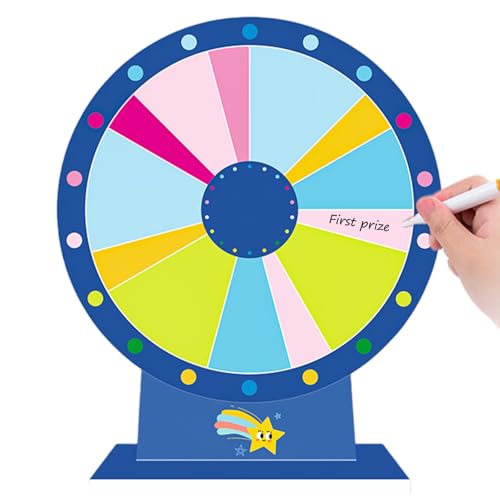 Heidouse Preisträger, 12 Zoll 13 Slots Tabletop Lobable Spinning Wheel mit Whiteboard -Stift, wiederverwendbares Preisspiel mit Stand für Karneval, Messe, farbenfroh Heidouse Preisträger, 12 Zoll 13 Slots Tabletop Lobable Spinning Wheel mit Whiteboard -Stift, wiederverwendbares Preisspiel mit Stand für Karneval, Messe, farbenfroh von Heidouse