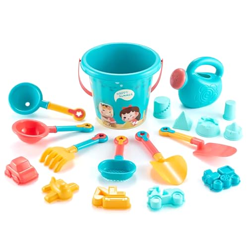 Heidouse Strandspielzeug 18pcs/Set umfassende Entwicklung und lustige Sandspielzeug umfassen Spielzeugeimer, Sandsieben, Schaufeln, Autos und mehr für Outdoor -Abenteuer Heidouse Strandspielzeug 18pcs/Set umfassende Entwicklung und lustige Sandspielzeug umfassen Spielzeugeimer, Sandsieben, Schaufeln, Autos und mehr für Outdoor -Abenteuer von Heidouse