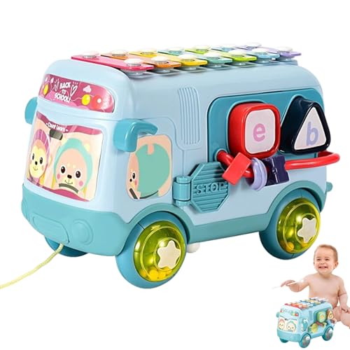 Heidouse Xylophon für Kleinkinder 1-3, Musik sensorische Babybusspielzeug mit Xylophon Formen Sortierer Frühes Bildungsspielzeug für 1 2 Jahre alte Mädchen Jungen Kinder, Blau Heidouse Xylophon für Kleinkinder 1-3, Musik sensorische Babybusspielzeug mit Xylophon Formen Sortierer Frühes Bildungsspielzeug für 1 2 Jahre alte Mädchen Jungen Kinder, Blau von Heidouse