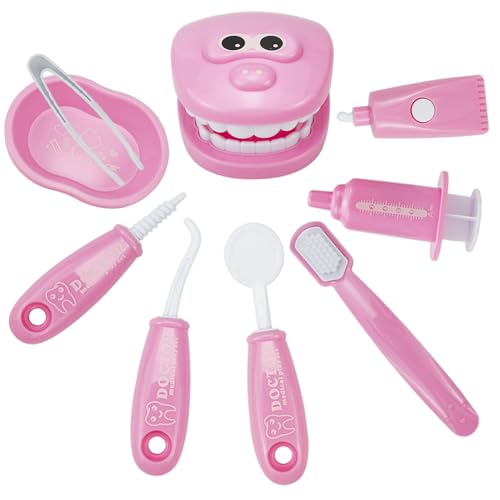 Kinder Zahnarztplay -Set, simuliertes Kleinkind -Zahnarzt -Spielset, Smooth & Safe Children Doctor Kit für Junge, Mädchen im Alter von 4+, Style 2 von Heidouse