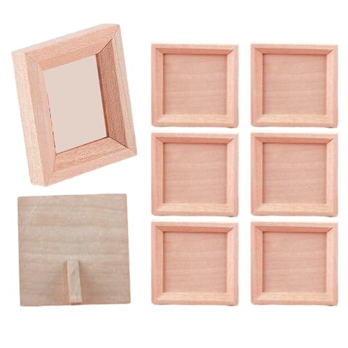 Puppenhaus Bildrahmen 8pcs 1,3 Zoll Füllbare Quadratminiatur -Bildrahmen unfertiger DIY Friendly Dollhouse Miniaturen für Puppenhausliebhaber Puppenhaus Bildrahmen 8pcs 1,3 Zoll Füllbare Quadratminiatur -Bildrahmen unfertiger DIY Friendly Dollhouse Miniaturen für Puppenhausliebhaber von Heidouse
