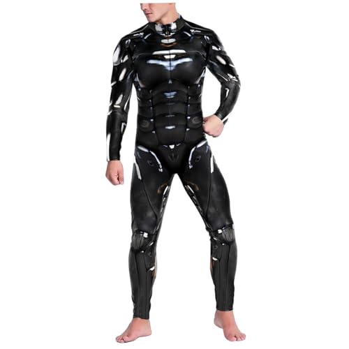 Roboterkostüm 3D -Druck mechanischer Roboter -Skelettkostüm Skinny Halloween Jumpsuit für Cosplay -Partyzubehör, m Roboterkostüm 3D -Druck mechanischer Roboter -Skelettkostüm Skinny Halloween Jumpsuit für Cosplay -Partyzubehör, m von Heidouse