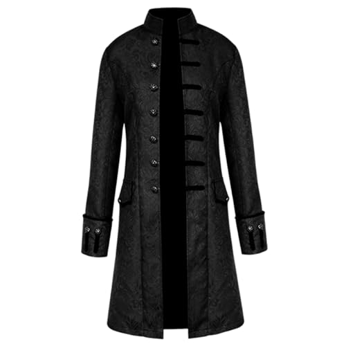 Steampunk Jacke Gothic mittelalterliche Renaissance -Kostüm Männer Jacquard Formale Hecklack Victorian Halloween Smats, xl Steampunk Jacke Gothic mittelalterliche Renaissance -Kostüm Männer Jacquard Formale Hecklack Victorian Halloween Smats, xl von Heidouse
