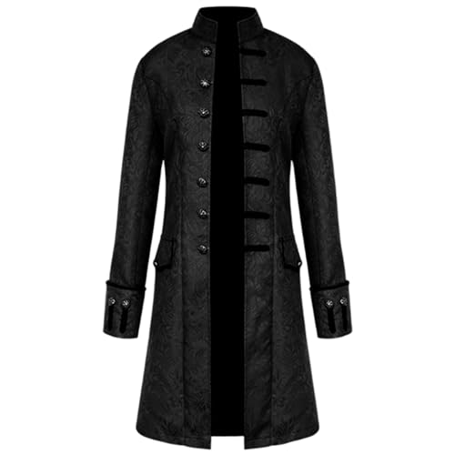 Steampunk Jacke Gothic mittelalterliche Renaissance -Kostüm Männer Jacquard Formale Hecklack Victorian Halloween Smats, xl Steampunk Jacke Gothic mittelalterliche Renaissance -Kostüm Männer Jacquard Formale Hecklack Victorian Halloween Smats, xl von Heidouse