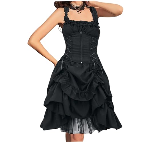 Steampunk Korsettkleider, gotisch hohe niedriges Steampunk -Kleid, Renaissance Victorian Kostüm für Frauen Halloween Party, L. Steampunk Korsettkleider, gotisch hohe niedriges Steampunk -Kleid, Renaissance Victorian Kostüm für Frauen Halloween Party, L. von Heidouse