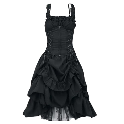 Steampunk Korsettkleider, gotisch hohe niedriges Steampunk -Kleid, Renaissance Victorian Kostüm für Frauen Halloween Party, L. Steampunk Korsettkleider, gotisch hohe niedriges Steampunk -Kleid, Renaissance Victorian Kostüm für Frauen Halloween Party, L. von Heidouse