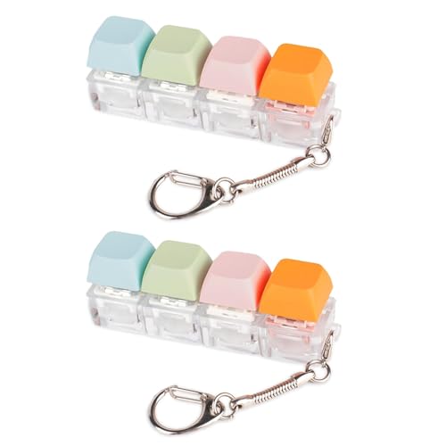 Heiikiuy 2X Tastatur-Zappelspielzeug, Zappel-Schlüsselanhänger in 4 Farben, Tastaturklicker, Geräuschloses Zappelspielzeug für Bibliothek, Arbeitszimmer Heiikiuy 2X Tastatur-Zappelspielzeug, Zappel-Schlüsselanhänger in 4 Farben, Tastaturklicker, Geräuschloses Zappelspielzeug für Bibliothek, Arbeitszimmer von Heiikiuy