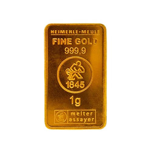 Heimerle + Meule - 1 Gramm Gold Barren - Secain® Card von Heimerle + Meule
