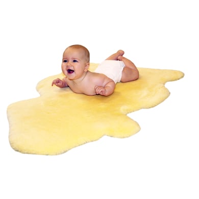 HEITMANN Baby Lammfell gold-beige geschoren 80-90cm Naturtierform in einem Stück geschnitten HEITMANN Baby Lammfell gold-beige geschoren 80-90cm Naturtierform in einem Stück geschnitten von Heitmann