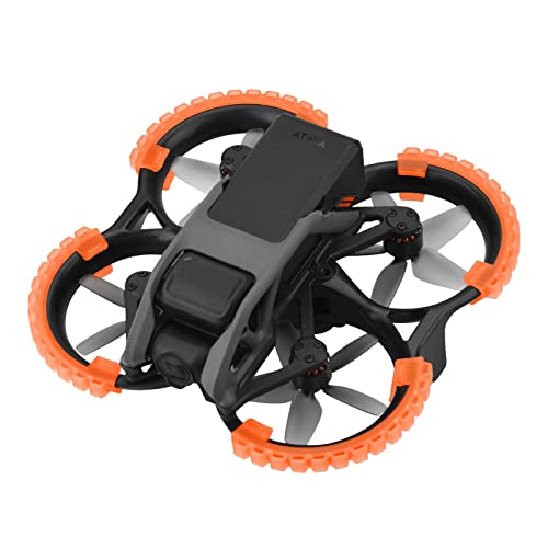 HeiyRC AVATA Propellerschutz, Stoßstangenschutz, Anti-Kollisions-Schutzhülle für DJI Avata-Zubehör (4 Stück, orange) von HeiyRC