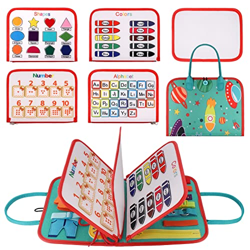 Hejo Busy Board für Kleinkinder, 5-Schichten Activity Board, Montessori Spielzeug für 1-5 Jahre Mädchen Junge von Hejo