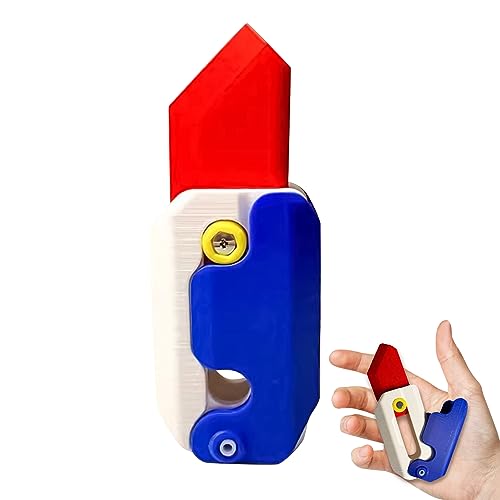 Hekasvm Fidget Toys Knife, 3D-Gedruckter Messer Sensorisches Spielzeug, Anti Stress Spielzeug, Faltbar Stressabbau Toy Für Wutabbau, Autismus, Jugendliche, Erwachsene, Reisen (B) von Hekasvm