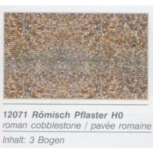 Heki 12071 Römische Kopfsteinpflaster, 3 Stück, Mehrfarbig von HEKI