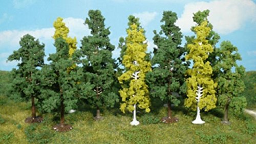 Heki 1410 Blattbäume 12 Stück, Höhe 12 cm, Mehrfarbig von HEKI