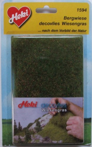 Heki 1594 Realistische Gras Bergwiese, Größe: 28 x 14 cm, Mehrfarbig von HEKI