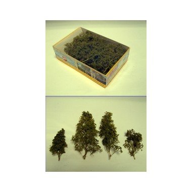 Heki 1640 Naturfaser Bäume 12 Stück, Farbe Hellgrün von HEKI