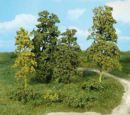 Heki 1672 Laubbäume U. Büsche, 15 Stück, Farbe: dunkelgrün von HEKI