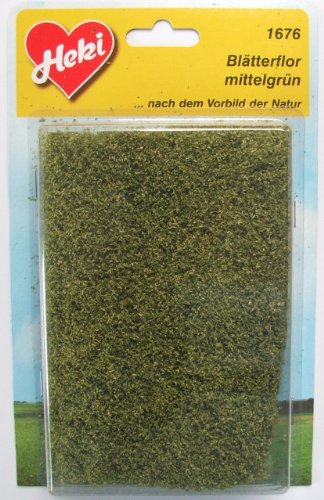 HEKI 1676 Leaf-Flor, Größe 28 x 14 cm, Farbe Mittelgrün von HEKI