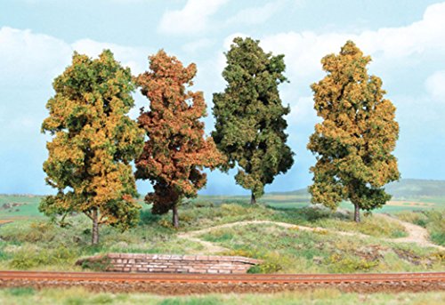 Heki 2001 Herbstbäume, 4 Stück, Höhe 18 cm, Mehrfarbig von HEKI