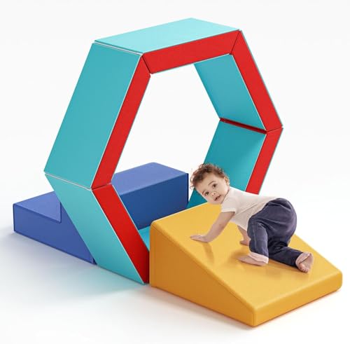 Helangel Kinder Schaumstoffbausteine, Indoor-Kletterblöcke, Kinderklettergerüste, Riesenbausteine zum Toben und Klettern, ((Pool)) von Helangel